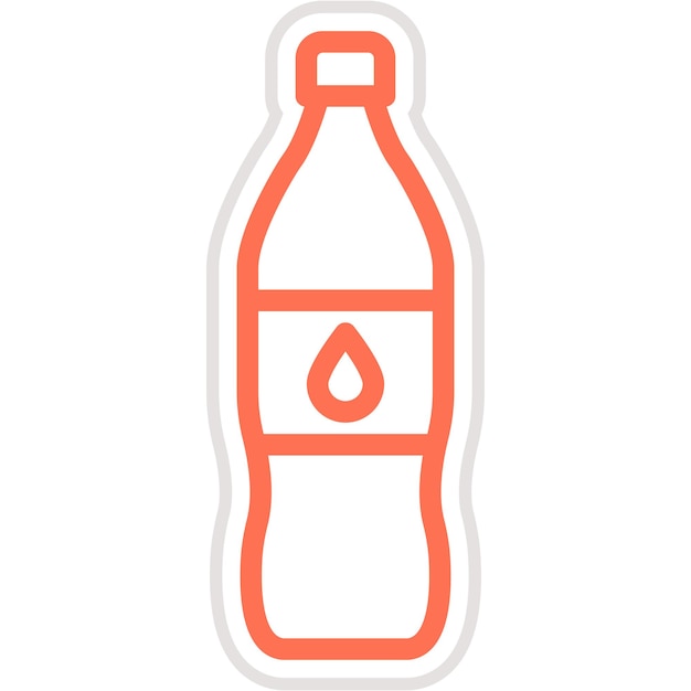 Ilustración del diseño del icono del vector de soda