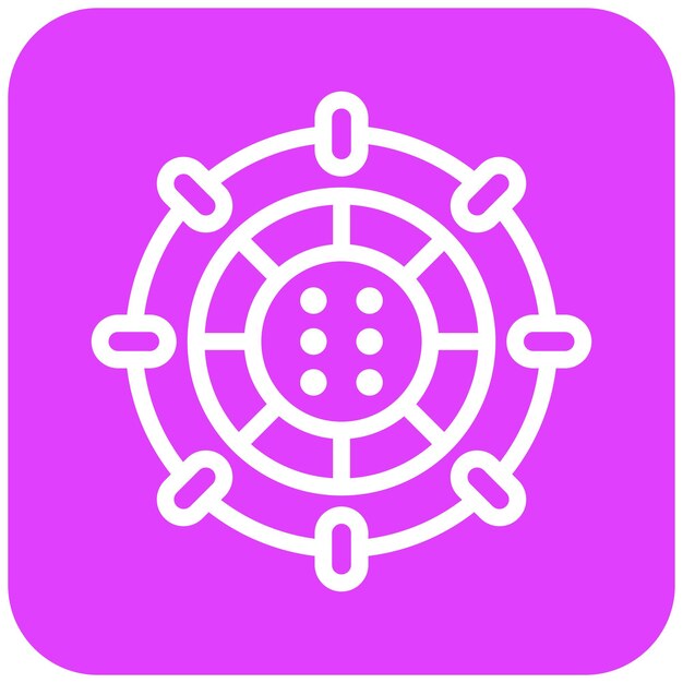 Ilustración del diseño del icono del vector de Stargate