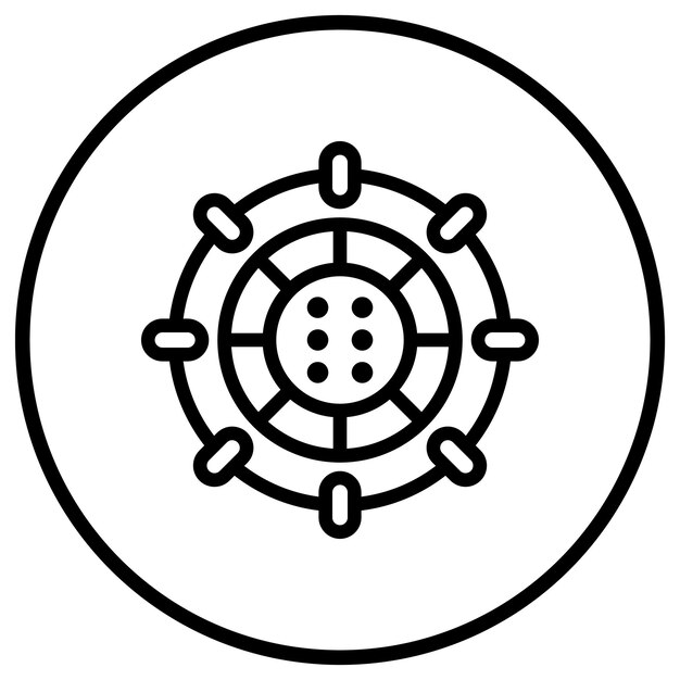Ilustración del diseño del icono del vector de Stargate