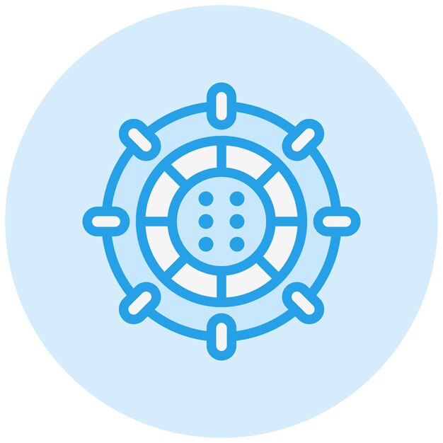 Ilustración del diseño del icono del vector de Stargate