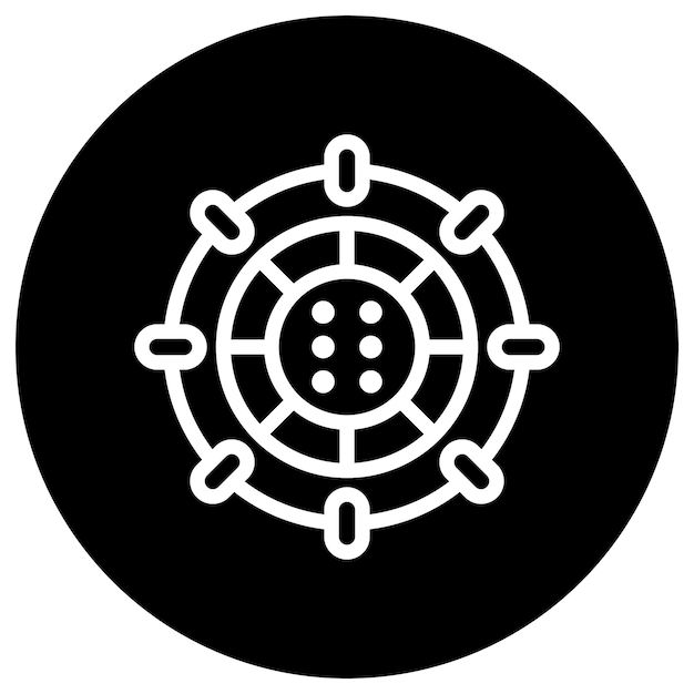 Ilustración del diseño del icono del vector de Stargate