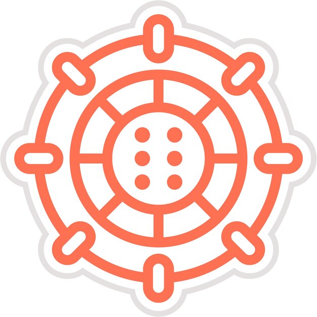 Ilustración del diseño del icono del vector de Stargate