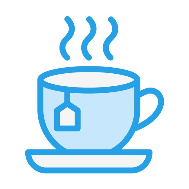 Ilustración del diseño del icono del vector de té