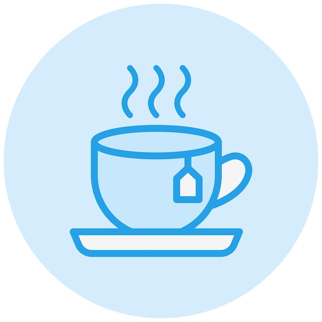 Ilustración del diseño del icono del vector de té