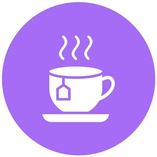 Ilustración del diseño del icono del vector de té
