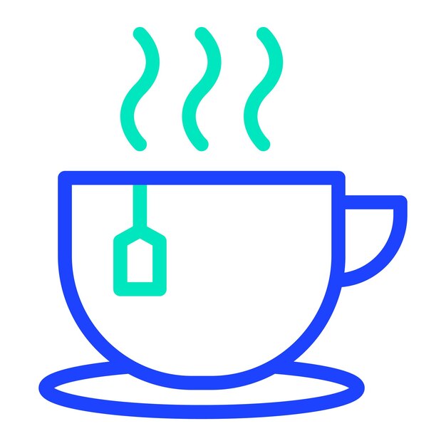 Ilustración del diseño del icono del vector de té
