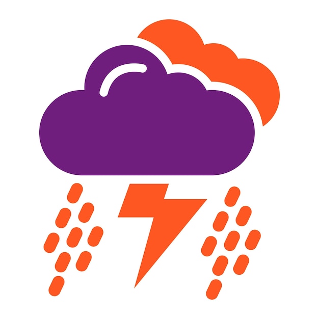 Ilustración del diseño del icono del vector de tormenta