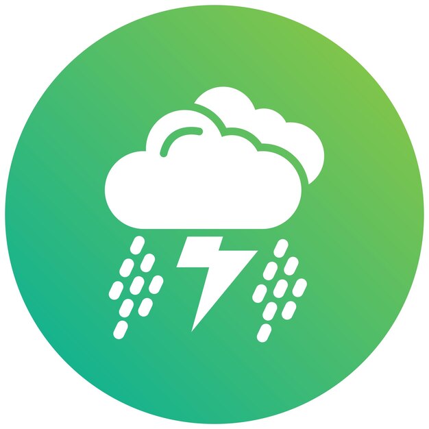 Ilustración del diseño del icono del vector de tormenta