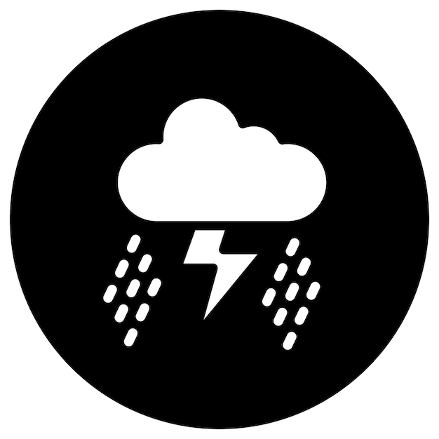 Ilustración del diseño del icono del vector de tormenta