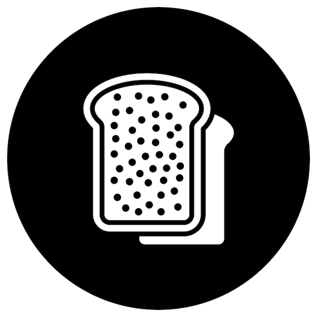 Ilustración del diseño del icono del vector de tostadas