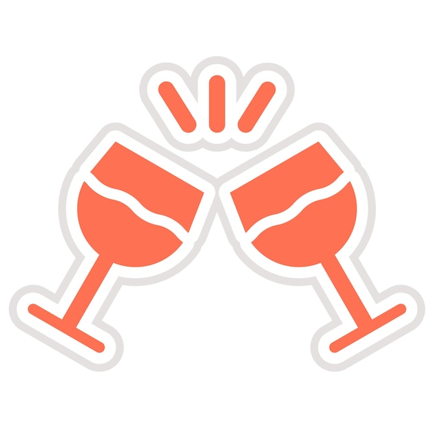 Ilustración del diseño del icono del vector de tostadas