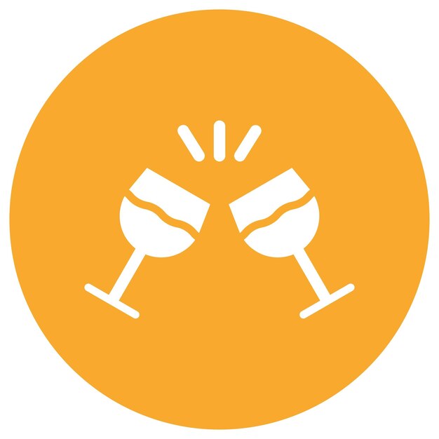Ilustración del diseño del icono del vector de tostadas