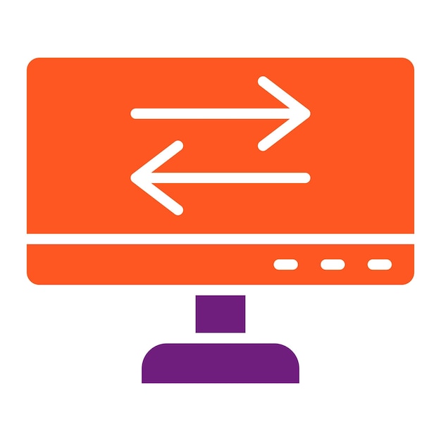Ilustración del diseño del icono del vector de transferencia de datos