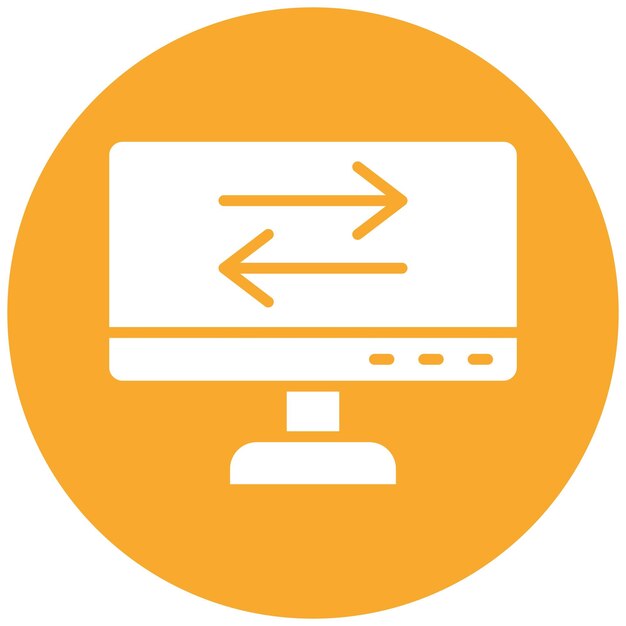 Ilustración del diseño del icono del vector de transferencia de datos
