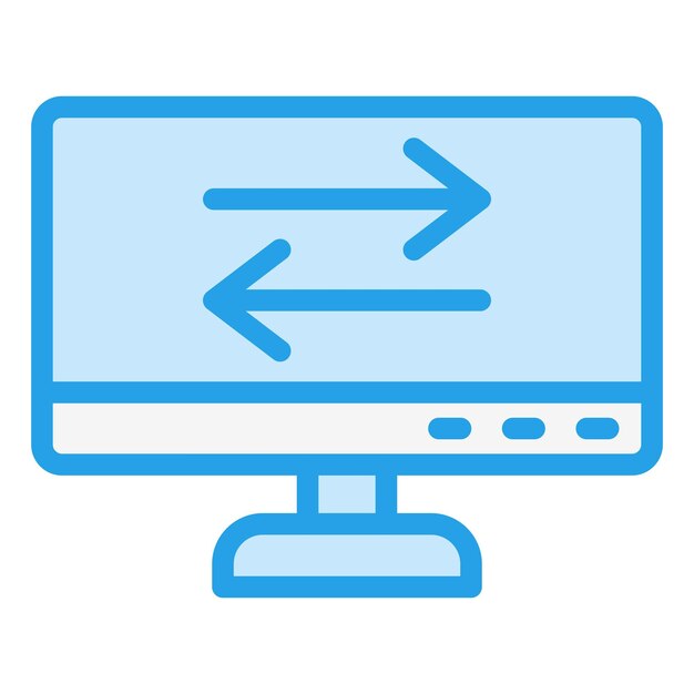 Ilustración del diseño del icono del vector de transferencia de datos