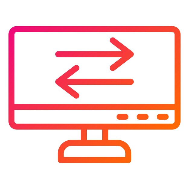 Ilustración del diseño del icono del vector de transferencia de datos