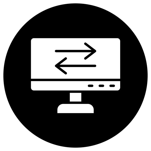 Ilustración del diseño del icono del vector de transferencia de datos