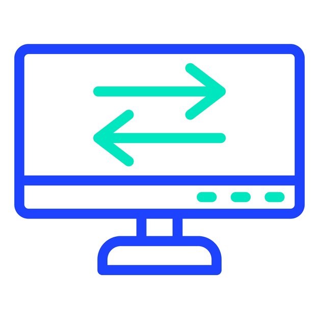 Ilustración del diseño del icono del vector de transferencia de datos