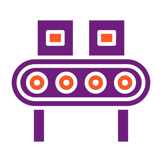 Ilustración del diseño del icono del vector del transportador
