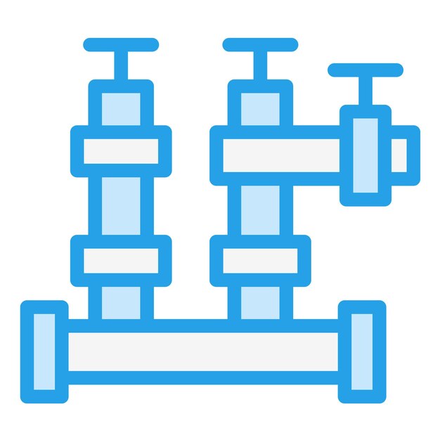 Ilustración del diseño del icono del vector de tubos