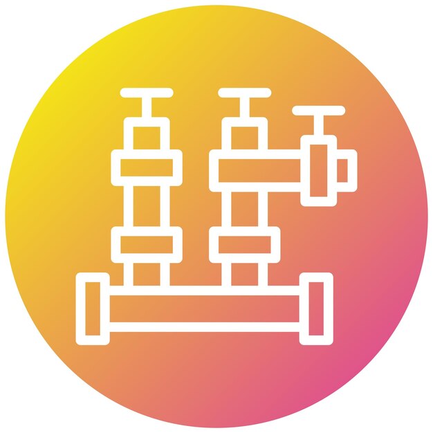 Ilustración del diseño del icono del vector de tubos