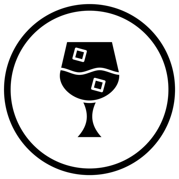 Ilustración del diseño del icono del vector de vidrio