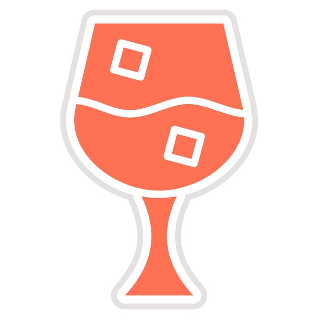 Ilustración del diseño del icono del vector de vidrio