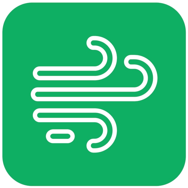Ilustración del diseño del icono del vector del viento