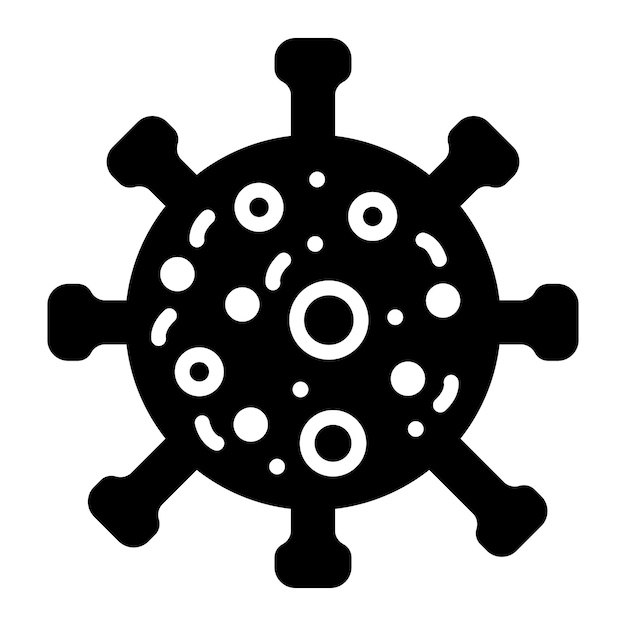 Ilustración del diseño del icono del vector de virus