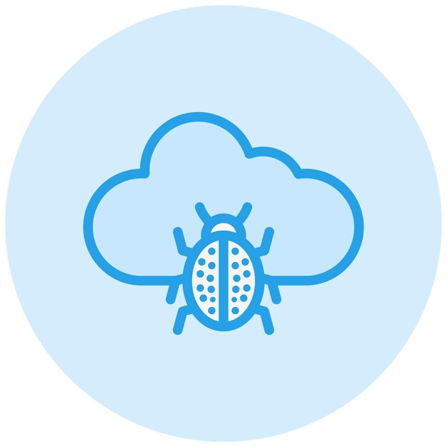 Ilustración del diseño del icono del vector de virus