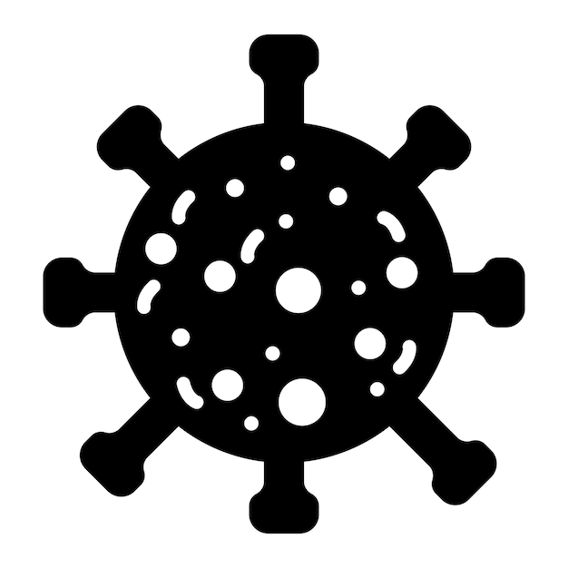 Ilustración del diseño del icono del vector de virus