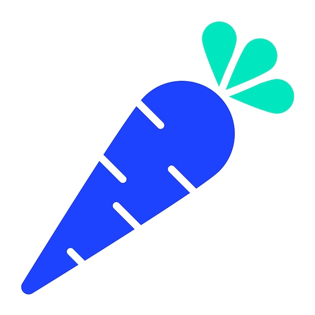 Ilustración del diseño del icono del vector de zanahoria
