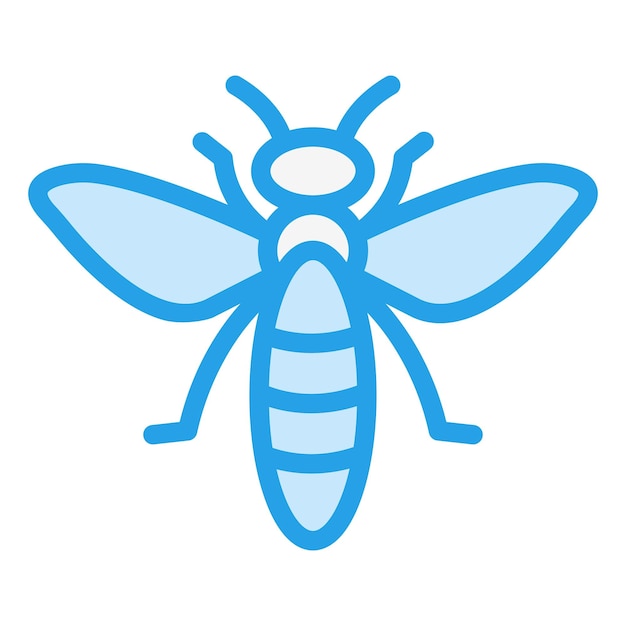 Ilustración del diseño del icono vectorial de la abeja