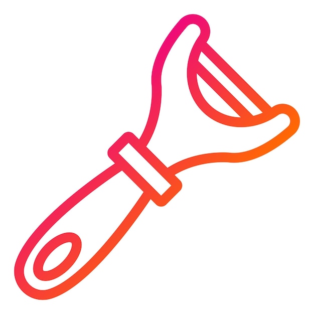 Ilustración del diseño del icono vectorial del abridor de botellas