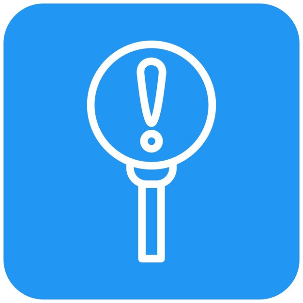 Ilustración del diseño del icono vectorial de advertencia