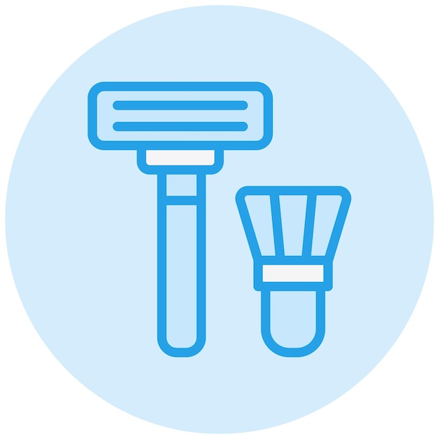 Vector ilustración del diseño del icono vectorial del afeitador