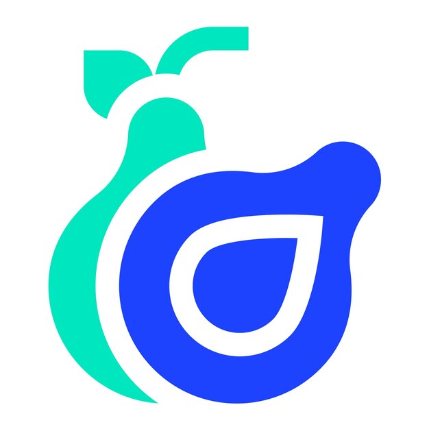Ilustración del diseño del icono vectorial del aguacate