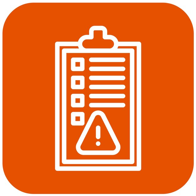 Ilustración del diseño del icono vectorial de alertas de reglas