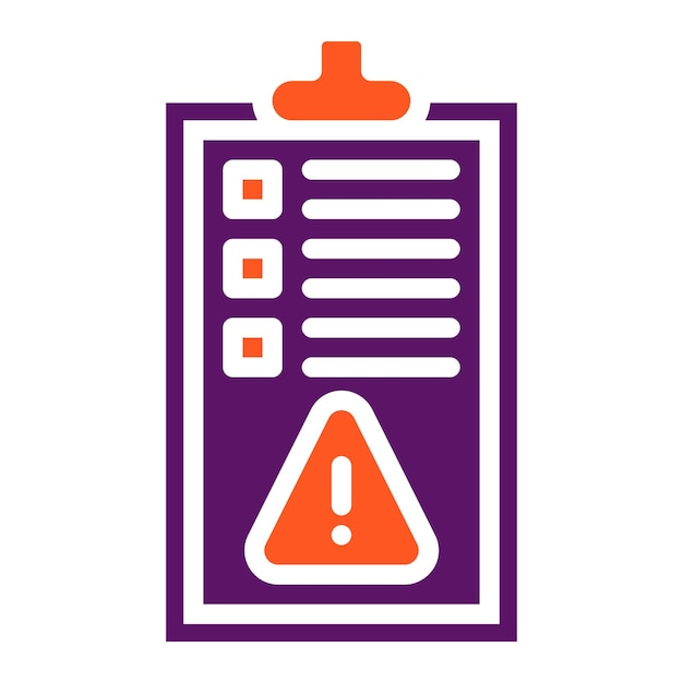 Ilustración del diseño del icono vectorial de alertas de reglas