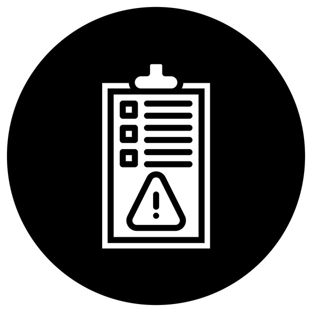 Ilustración del diseño del icono vectorial de alertas de reglas