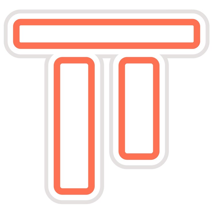 Vector ilustración del diseño del icono vectorial de alineación superior