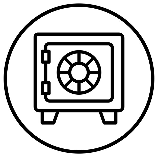 Ilustración del diseño del icono vectorial de almacenamiento
