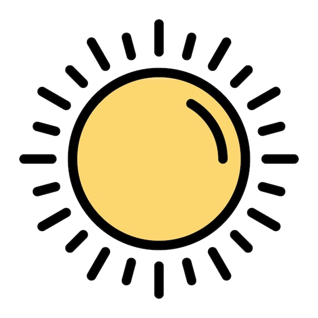 Ilustración del diseño del icono vectorial del amanecer