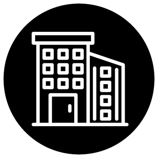 Ilustración del diseño del icono vectorial del apartamento