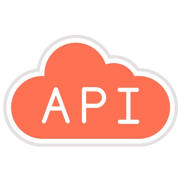Ilustración del diseño del icono vectorial de Api
