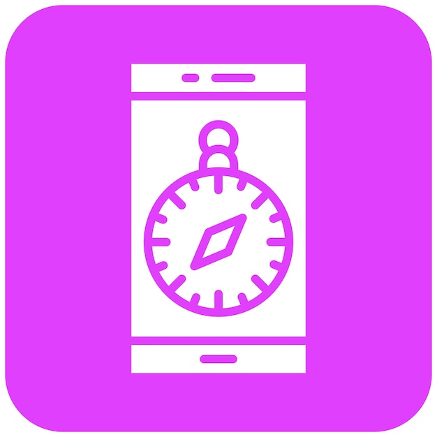 Ilustración del diseño del icono vectorial de la aplicación de ubicación