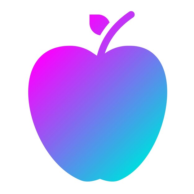 Ilustración del diseño del icono vectorial de Apple