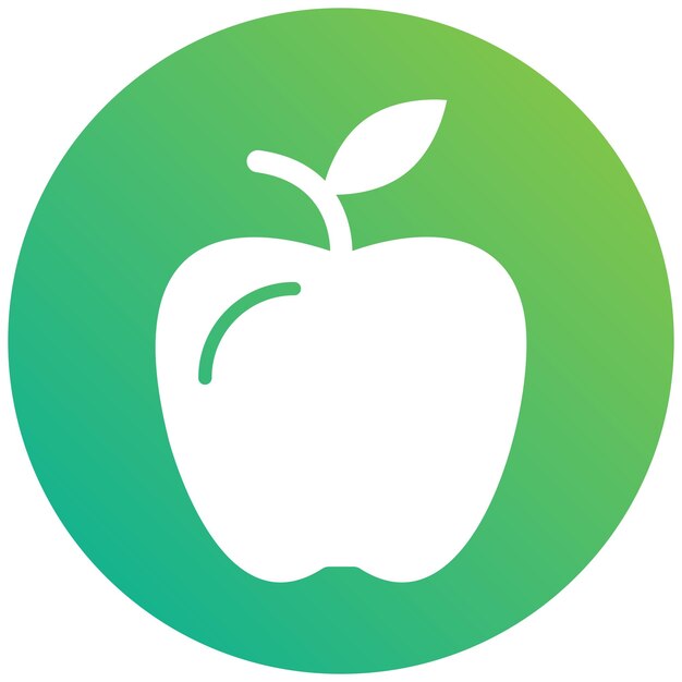 Ilustración del diseño del icono vectorial de Apple