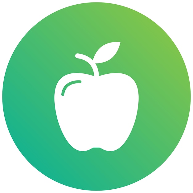 Ilustración del diseño del icono vectorial de Apple
