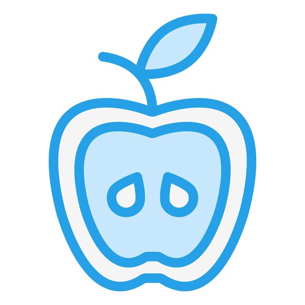 Ilustración del diseño del icono vectorial de Apple